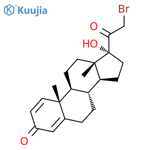 PREGNA-1,4-DIENE-3,20-DIONE, 21-BROMO-17-HYDROXY- structure