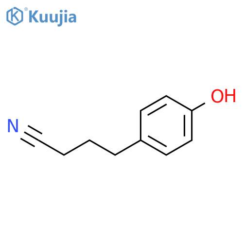 Benzenebutanenitrile, 4-hydroxy- structure