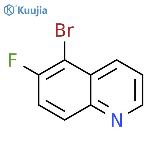 Quinoline, 5-bromo-6-fluoro- structure