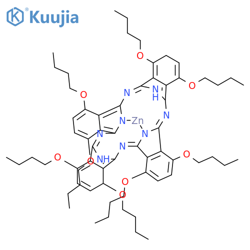 Zinc,[1,4,8,11,15,18,22,25-octabutoxy-29H,31H-phthalocyaninato(2-)-kN29,kN30,kN31,kN32]-, (SP-4-1)- structure