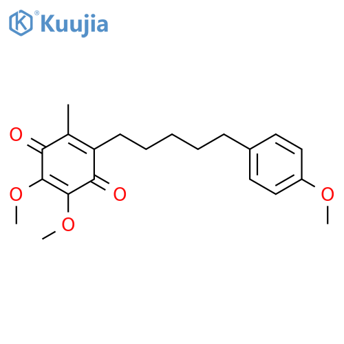 2,5-Cyclohexadiene-1,4-dione, 2,3-dimethoxy-5-[5-(4-methoxyphenyl)pentyl]-6-methyl- structure