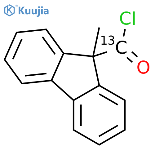 [13C]-9-Methylfluorene-9-carbonyl chloride structure