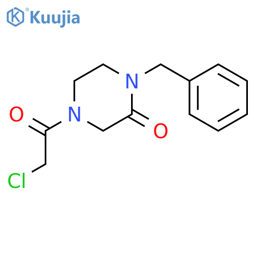 1-Benzyl-4-chloroacetyl-2-piperazinone structure