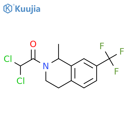 Isoquinoline, 2-(dichloroacetyl)-1,2,3,4-tetrahydro-1-methyl-7-(trifluoromethyl)- structure