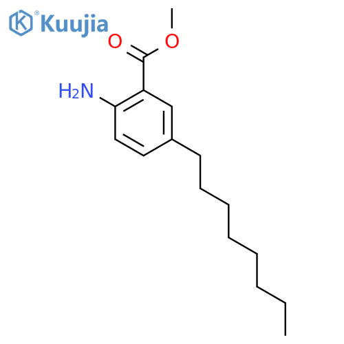 Methyl 2-amino-5-octylbenzoate structure