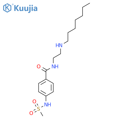 Benzamide, N-[2-(heptylamino)ethyl]-4-[(methylsulfonyl)amino]- structure
