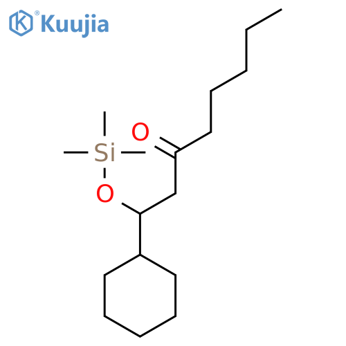 3-Octanone, 1-cyclohexyl-1-[(trimethylsilyl)oxy]- structure