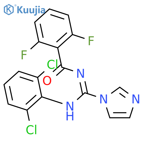 Benzamide, N-[[(2,6-dichlorophenyl)amino]-1H-imidazol-1-ylmethylene]-2,6-difluoro- structure