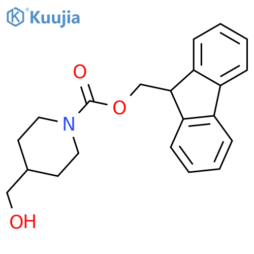 1-FMoc-4-(hydroxyMethyl)piperidine structure