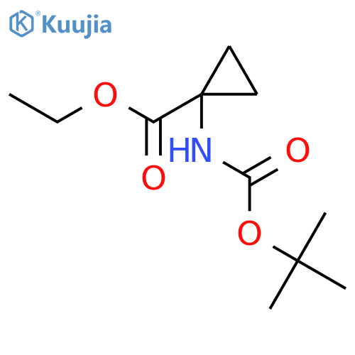 Ethyl 1-((tert-butoxycarbonyl)amino)cyclopropanecarboxylate structure
