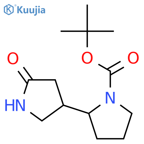 tert-butyl 2-(5-oxopyrrolidin-3-yl)pyrrolidine-1-carboxylate structure
