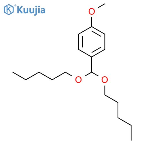 Benzene, 1-[bis(pentyloxy)methyl]-4-methoxy- structure