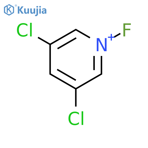 Pyridinium, 3,5-dichloro-1-fluoro- structure