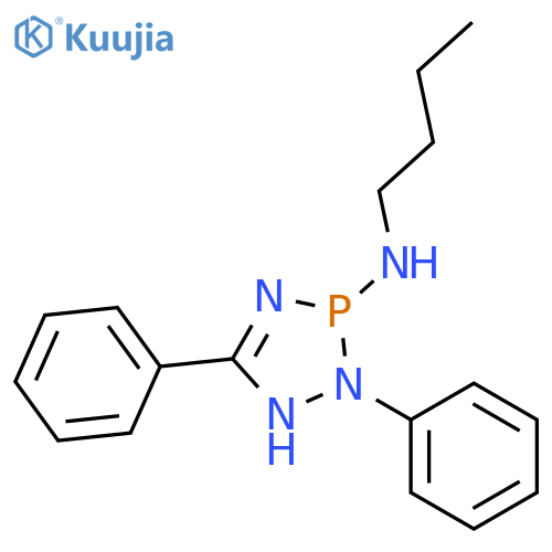3H-1,2,4,3-Triazaphosphol-3-amine, N-butyl-1,2-dihydro-2,5-diphenyl- structure