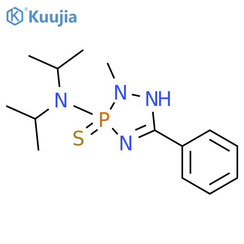 3H-1,2,4,3-Triazaphosphol-3-amine, 1,2-dihydro-2-methyl-N,N-bis(1-methylethyl)-5-phenyl-, 3-sulfide structure