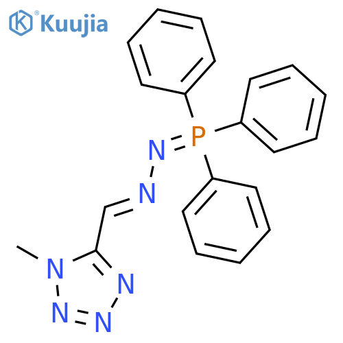 1H-Tetrazole-5-carboxaldehyde, 1-methyl-, (triphenylphosphoranylidene)hydrazone structure