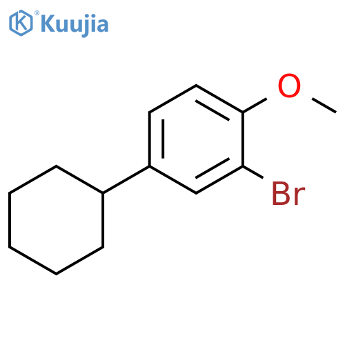 2-Bromo-4-cyclohexyl-1-methoxybenzene structure