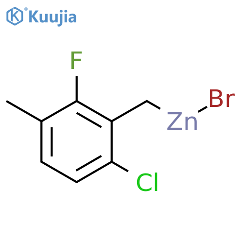 6-Chloro-2-fluoro-3-methylbenzylzinc bromide structure