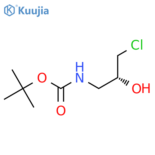 Tert-Butyl (R)-(3-chloro-2-hydroxypropyl)carbamate structure