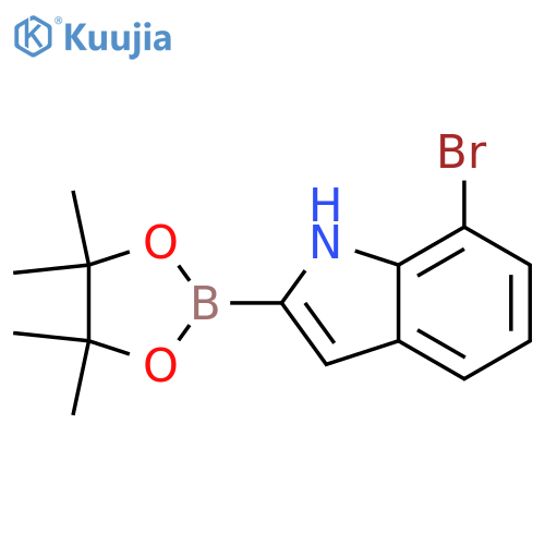 7-Bromoindole-2-boronic Acid Pinacol Ester structure