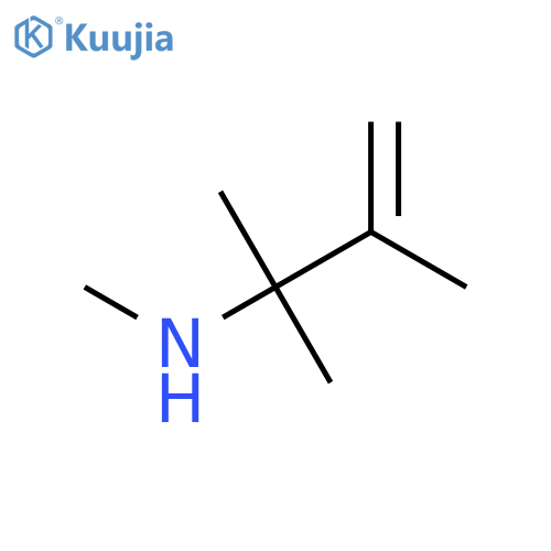 (2,3-dimethylbut-3-en-2-yl)(methyl)amine structure