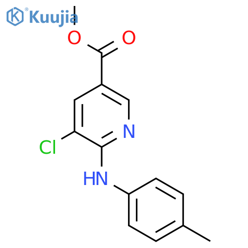 5-Chloro-6-(p-tolylamino)nicotinic acid methyl ester structure