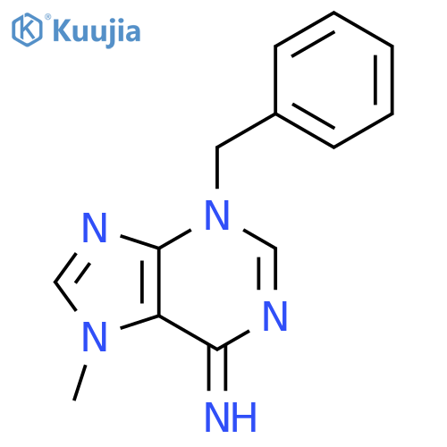 6H-Purin-6-imine, 3,7-dihydro-7-methyl-3-(phenylmethyl)- structure