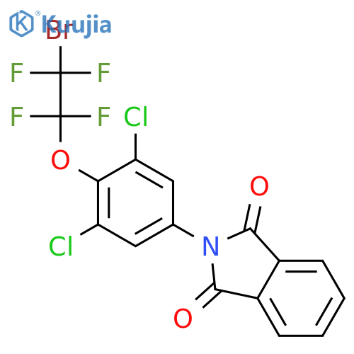 1H-Isoindole-1,3(2H)-dione, 2-[4-(2-bromo-1,1,2,2-tetrafluoroethoxy)-3,5-dichlorophenyl]- structure