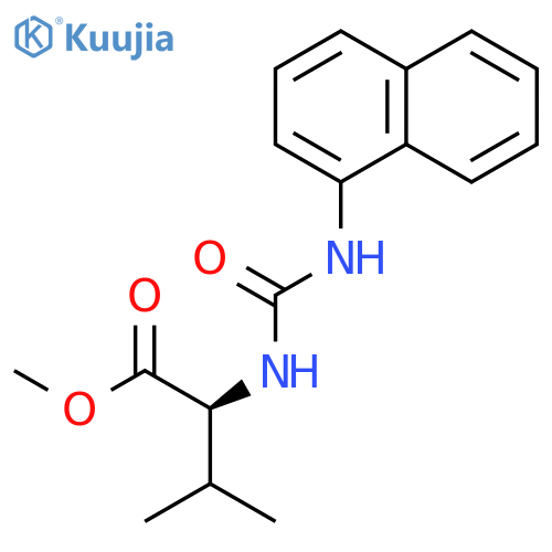 L-Valine, N-[(1-naphthalenylamino)carbonyl]-, methyl ester structure