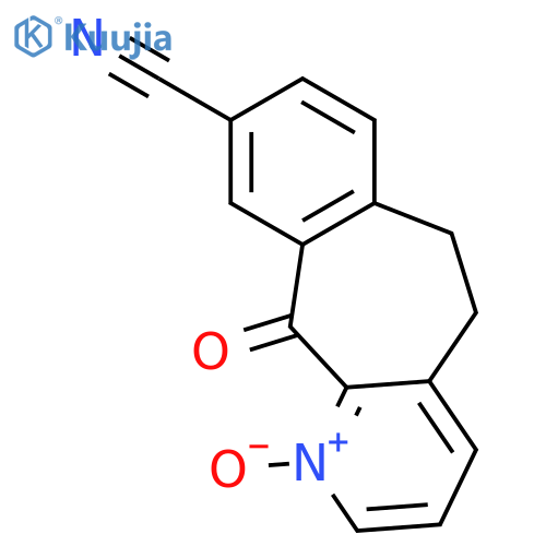 5H-Benzo[5,6]cyclohepta[1,2-b]pyridine-9-carbonitrile, 6,11-dihydro-11-oxo-, 1-oxide structure