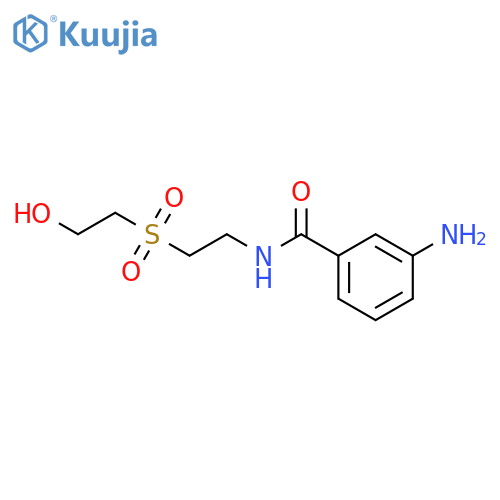 3-Amino-N-2-(2-hydroxyethyl)sulfonylethylbenzamide structure