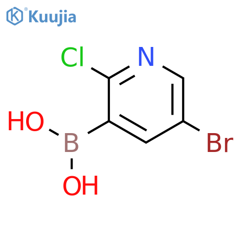 5-Bromo-2-chloropyridine-3-boronic Acid structure