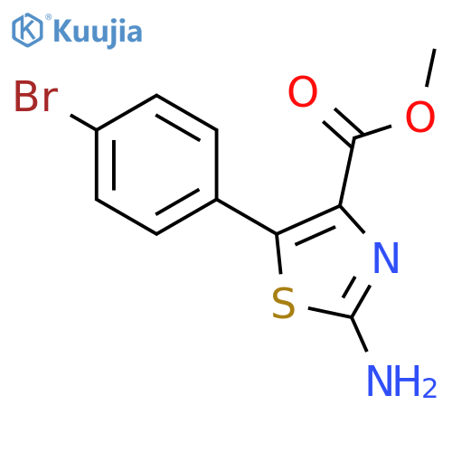 Methyl 2-amino-5-(4-bromophenyl)thiazole-4-carboxylate structure