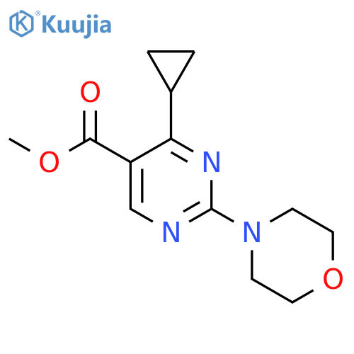 Methyl 4-cyclopropyl-2-morpholinopyrimidine-5-carboxylate structure