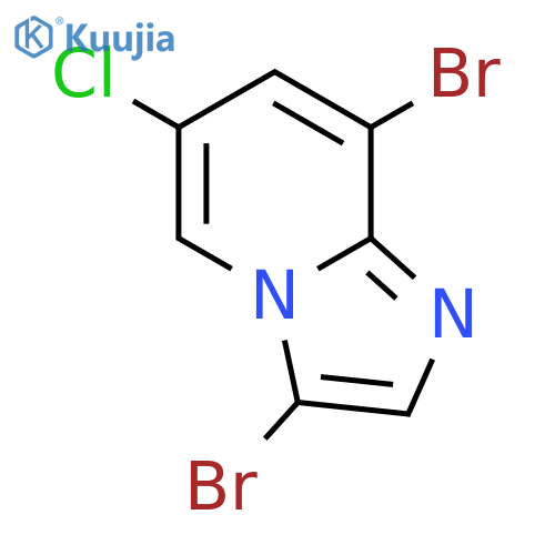 3,8-Dibromo-6-chloroimidazo1,2-apyridine structure