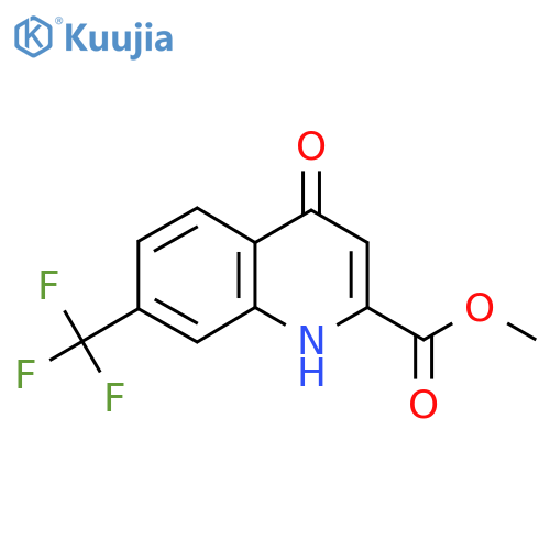 Methyl 4-hydroxy-7-(trifluoromethyl)quinoline-2-carboxylate structure