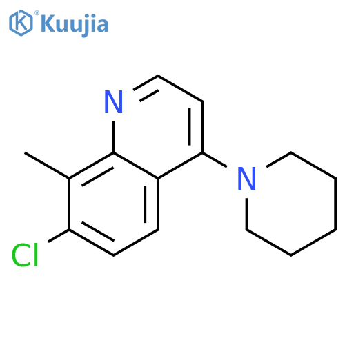 7-Chloro-8-methyl-4-(piperidin-1-yl)quinoline structure