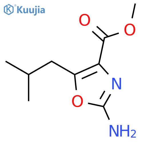 Methyl 2-amino-5-isobutyloxazole-4-carboxylate structure