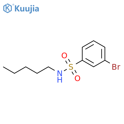 3-Bromo-N-pentylbenzenesulfonamide structure