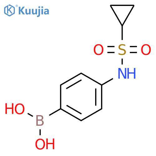 4-(Cyclopropanesulfonamido)phenylboronic acid structure