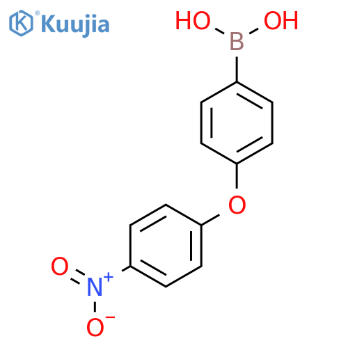 (4-(4-Nitrophenoxy)phenyl)boronic acid structure