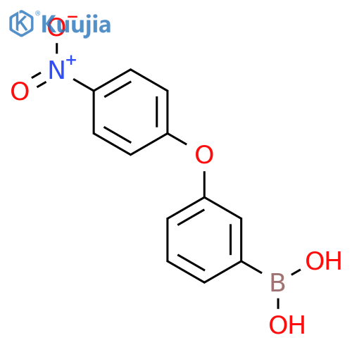 3-(4-Nitrophenoxy)phenylboronic Acid structure