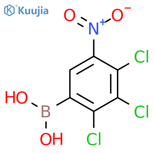 2,3,4-Trichloro-5-nitrophenylboronic acid structure