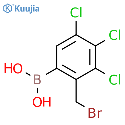 2-(Bromomethyl)-3,4,5-trichlorophenylboronic Acid structure