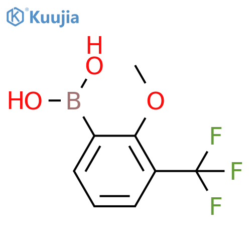 2-Methoxy-3-(trifluoroMethyl)phenylboronic acid structure