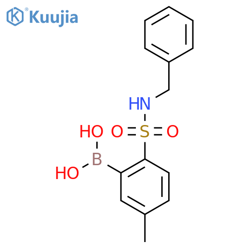 2-(N-Benzylsulfamoyl)-5-methylphenylboronic Acid structure