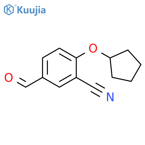 2-(Cyclopentyloxy)-5-formylbenzonitrile structure
