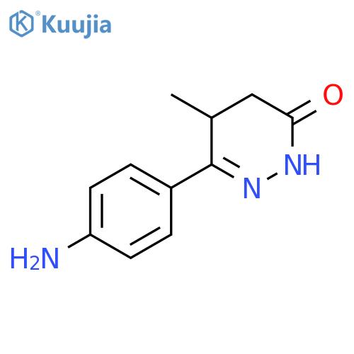3(2H)-Pyridazinone,6-(4-aminophenyl)-4,5-dihydro-5-methyl- structure