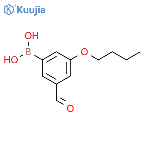 (3-Butoxy-5-formylphenyl)boronic acid structure