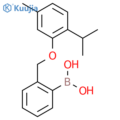 2-(2-Isopropyl-5-methylphenoxy)methylphenylboronic Acid structure